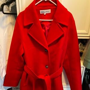 Nine West Red XL pea coat